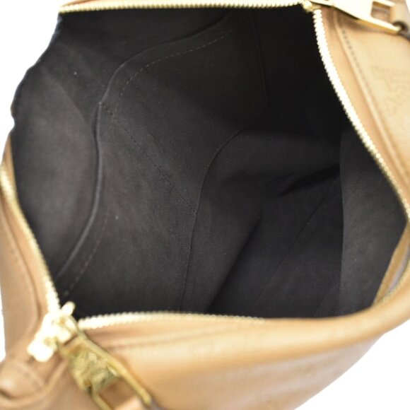 LOUIS VUITTON Selene PM Mahina Leather Tote Shoulder Bag Tan - Picture 10 of 12